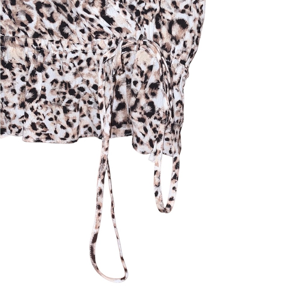 Blue Life Planet Blue Kaitlyn Top In Leopard Print View 3
